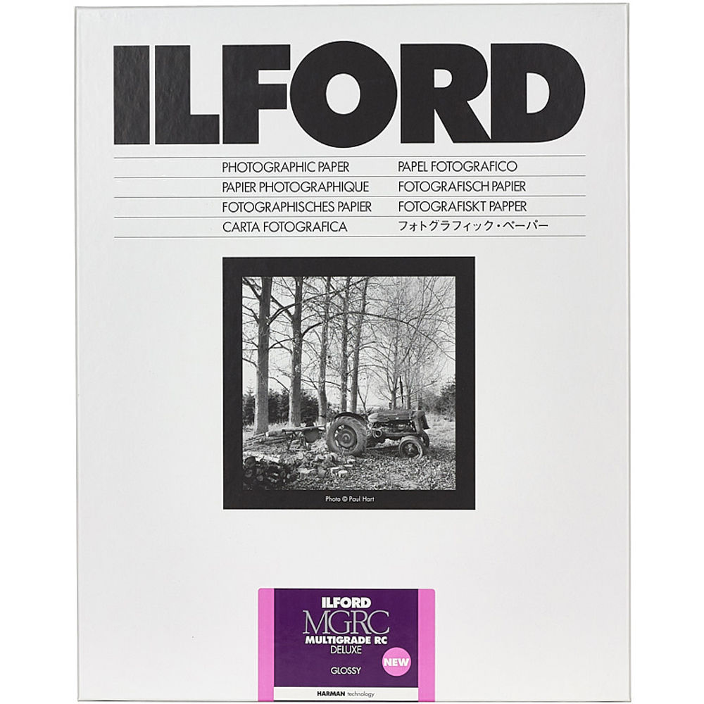5x7 500 Sheets Ilford Multigrade V RC Deluxe Glossy Surface Black & White Photo Paper 190gsm 